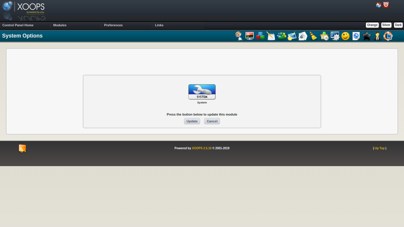 XOOPS Update System Module